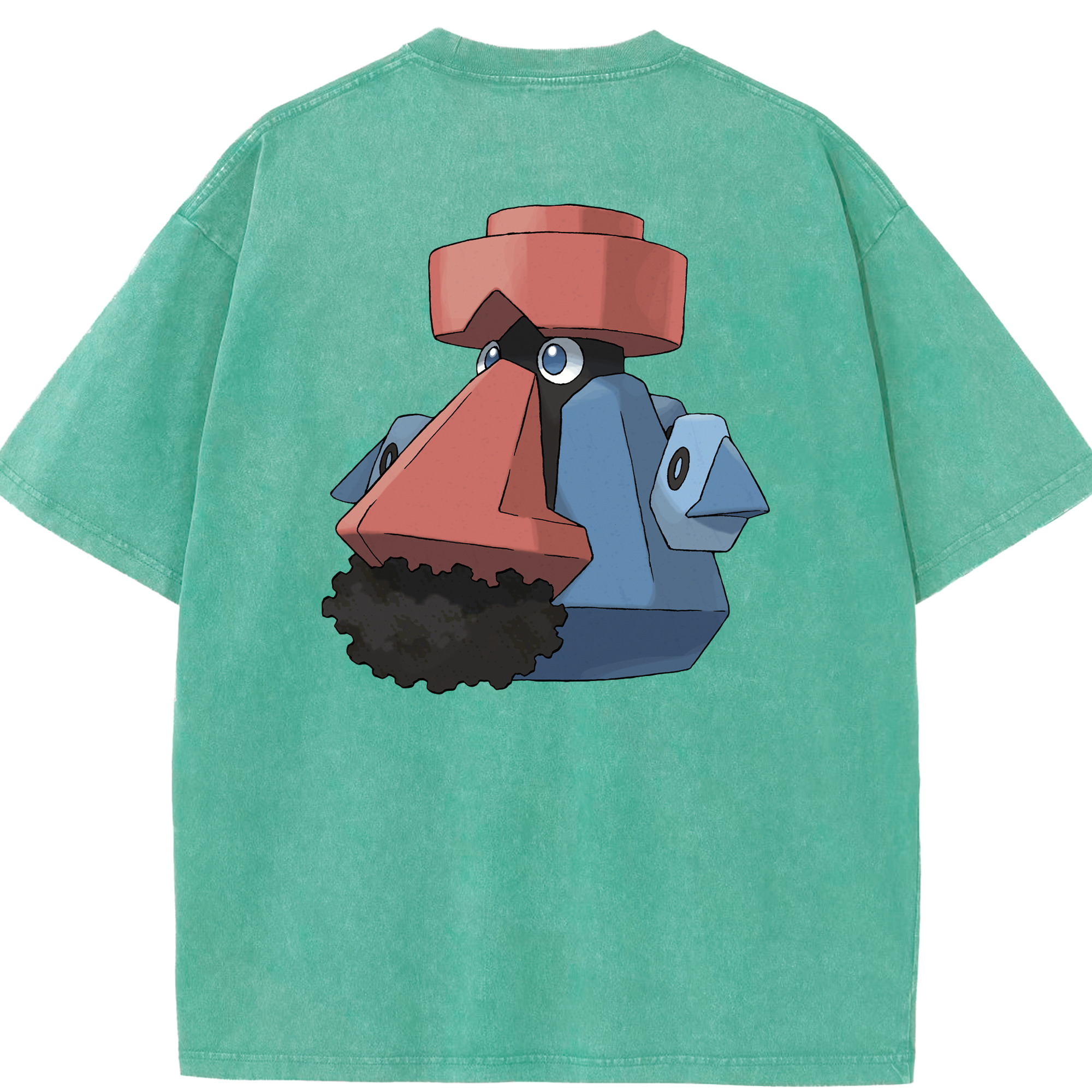（画像用） ポケットモンスター Pokémon 綿100% ヴィンテージ風 半袖Tシャツ（背面プリント）